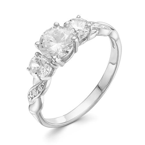 Кольцо декоративное Zlato,  серебро 925 проба, вставка фианит (Zlato, Россия)