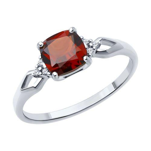 Кольцо декоративное Sokolov и Diamant,  серебро 925 проба, вставка гранат (Sokolov и Diamant, Россия)