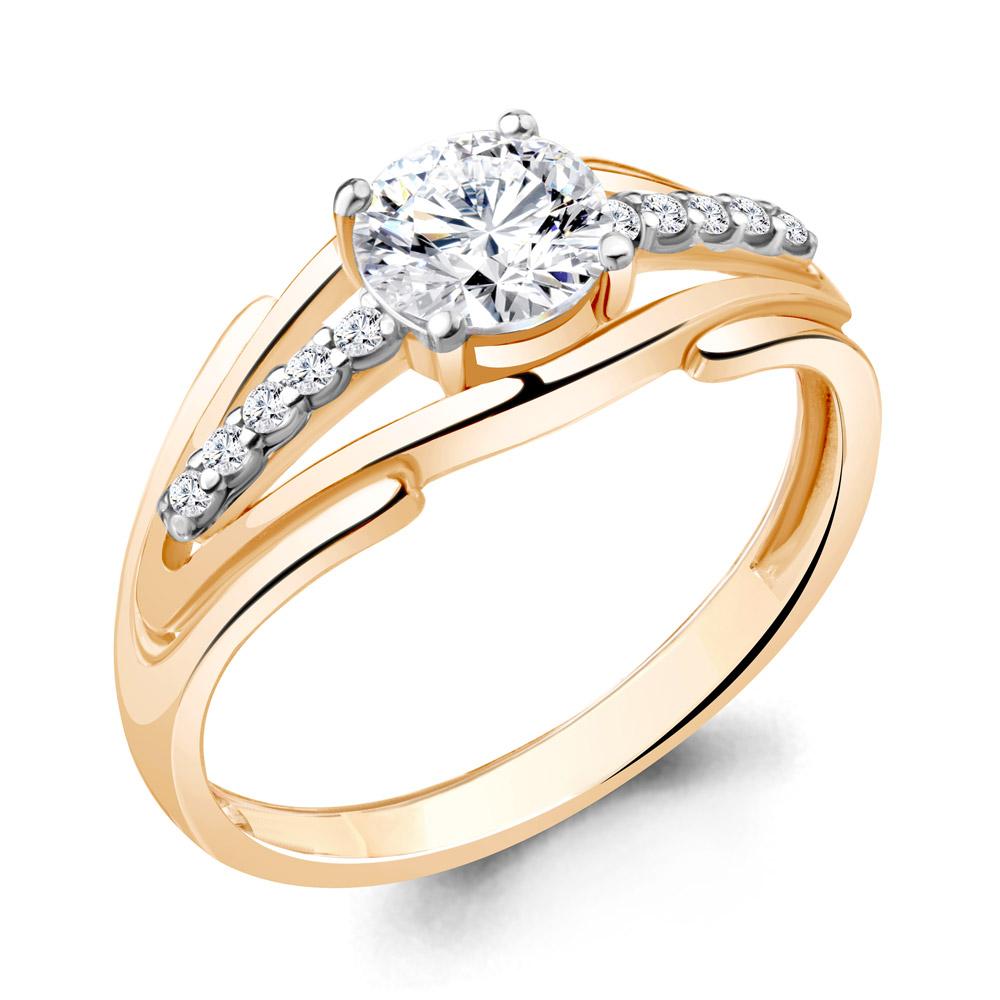Кольцо декоративное Aquamarine,  серебро 925 проба, вставка фианит (Aquamarine, Россия)