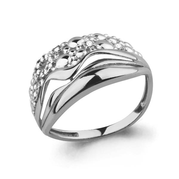 Кольцо декоративное Aquamarine,  серебро 925 проба, вставка фианит (Aquamarine, Россия)
