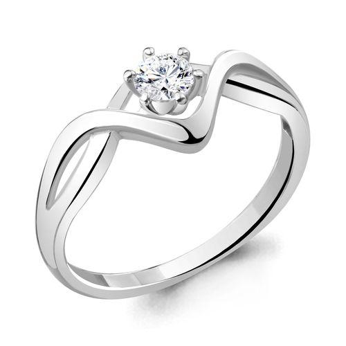 Кольцо декоративное Aquamarine,  серебро 925 проба, вставка фианит (Aquamarine, Россия)