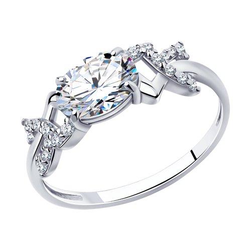 Кольцо декоративное Sokolov и Diamant,  серебро 925 проба, вставка фианит (Sokolov и Diamant, Россия)