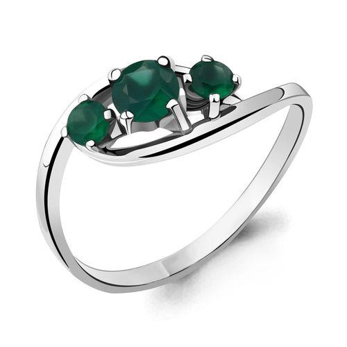 Кольцо декоративное Aquamarine,  серебро 925 проба, вставка агат (Aquamarine, Россия)