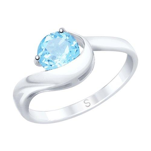 Кольцо декоративное Sokolov и Diamant,  серебро 925 проба, вставка топаз (Sokolov и Diamant, Россия)