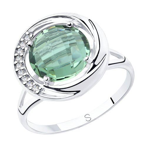 Кольцо декоративное Sokolov и Diamant,  серебро 925 проба, вставка кварц (Sokolov и Diamant, Россия)