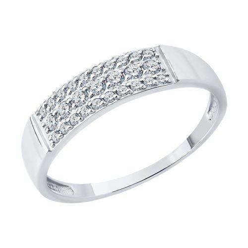 Кольцо декоративное Sokolov и Diamant, белое золото 585 проба, вставка фианит (Sokolov и Diamant, Россия)