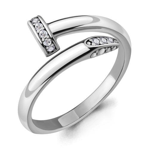 Кольцо декоративное Aquamarine,  серебро 925 проба, вставка фианит (Aquamarine, Россия)