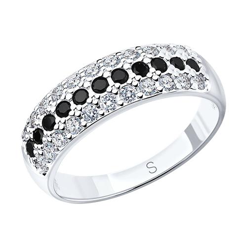 Кольцо декоративное Sokolov и Diamant,  серебро 925 проба, вставка фианит (Sokolov и Diamant, Россия)