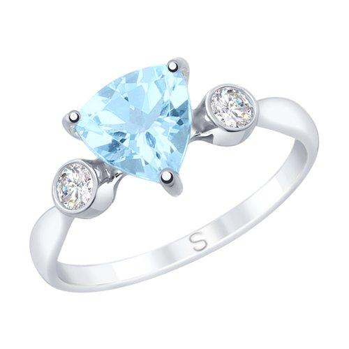 Кольцо декоративное Sokolov и Diamant,  серебро 925 проба, вставка топаз (Sokolov и Diamant, Россия)