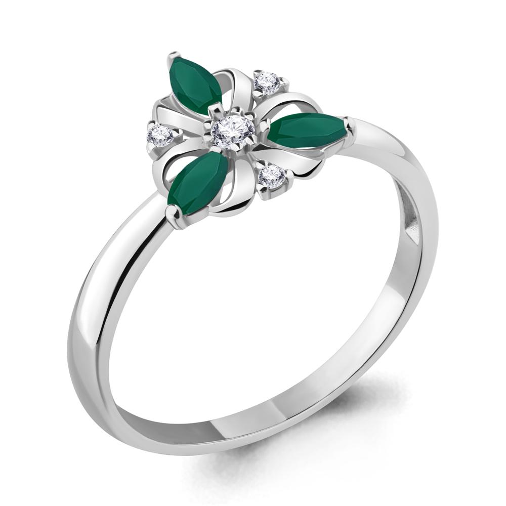 Кольцо декоративное Aquamarine,  серебро 925 проба, вставка фианит (Aquamarine, Россия)