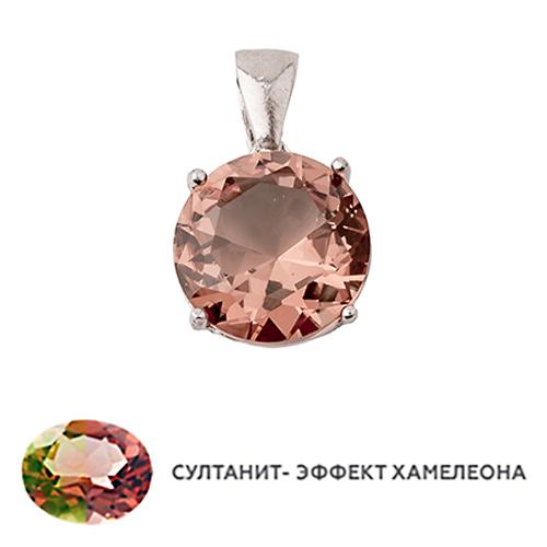Подвеска декоративная,  серебро 925 проба, вставка султанит (прочее, Турция)