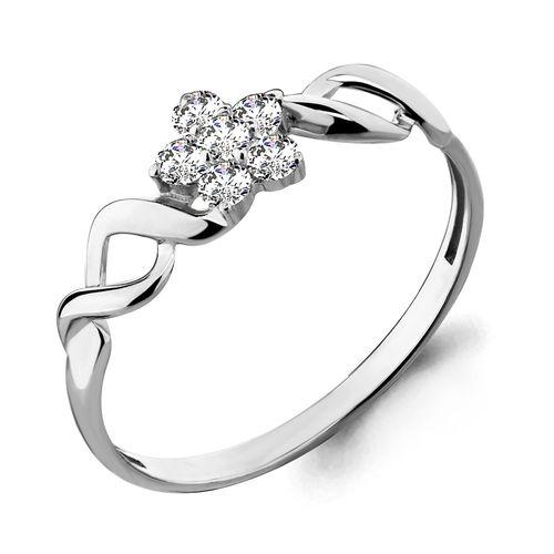 Кольцо декоративное Aquamarine,  серебро 925 проба, вставка фианит (Aquamarine, Россия)
