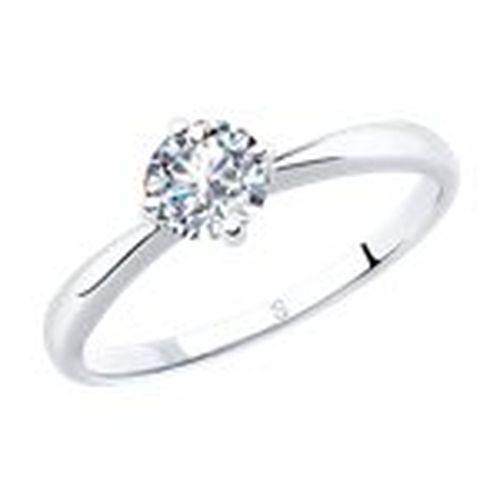 Кольцо помолвочное Sokolov и Diamant,  серебро 925 проба, вставка фианит (Sokolov и Diamant, Россия)