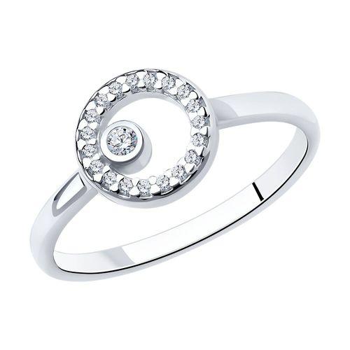 Кольцо декоративное Sokolov и Diamant,  серебро 925 проба, вставка фианит (Sokolov и Diamant, Россия)