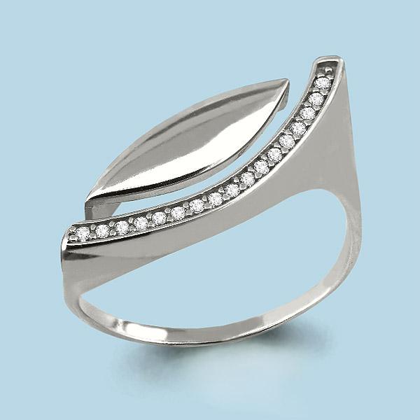 Кольцо декоративное Aquamarine,  серебро 925 проба, вставка фианит (Aquamarine, Россия)