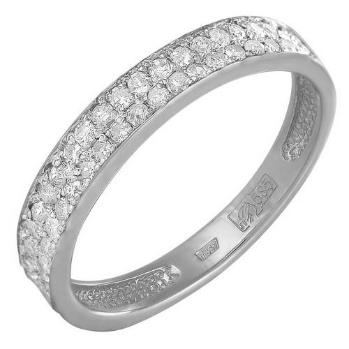 Кольцо декоративное Zlato,  серебро 925 проба, вставка фианит (Zlato, Россия)