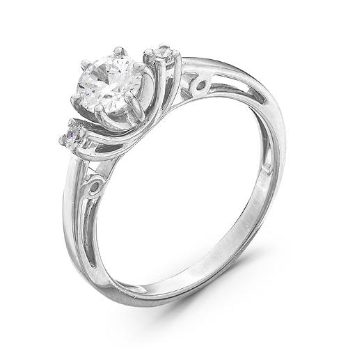 Кольцо декоративное Zlato,  серебро 925 проба, вставка фианит (Zlato, Россия)