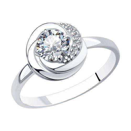 Кольцо декоративное Sokolov и Diamant,  серебро 925 проба, вставка фианит (Sokolov и Diamant, Россия)