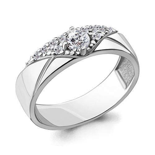 Кольцо декоративное Aquamarine,  серебро 925 проба, вставка фианит (Aquamarine, Россия)