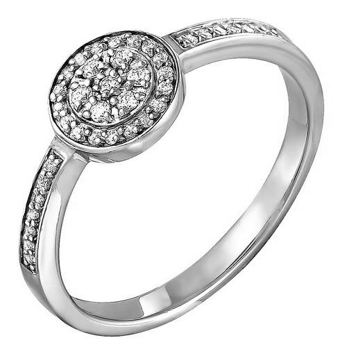 Кольцо декоративное Zlato,  серебро 925 проба, вставка фианит (Zlato, Россия)