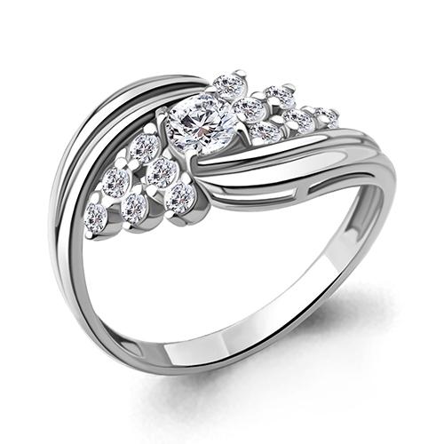 Кольцо декоративное Aquamarine,  серебро 925 проба, вставка фианит (Aquamarine, Россия)