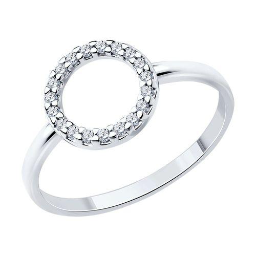 Кольцо декоративное Sokolov и Diamant,  серебро 925 проба, вставка фианит (Sokolov и Diamant, Россия)