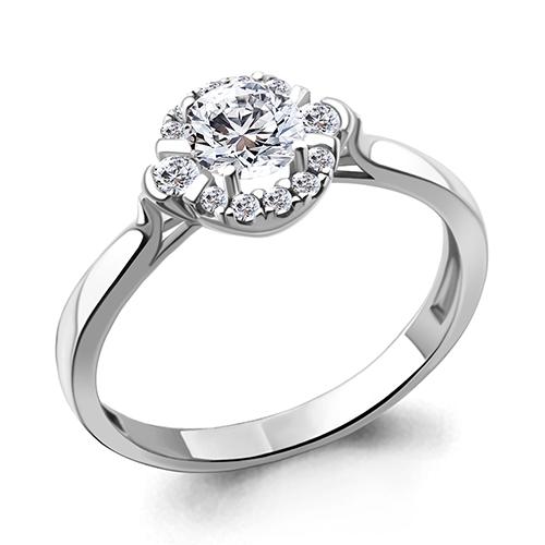Кольцо декоративное Aquamarine,  серебро 925 проба, вставка фианит (Aquamarine, Россия)