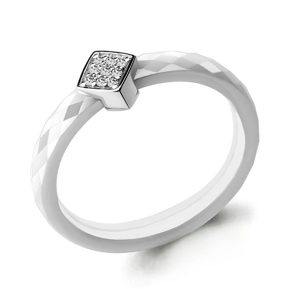 Кольцо декоративное Aquamarine,  серебро 925 проба, вставка фианит (Aquamarine, Россия)