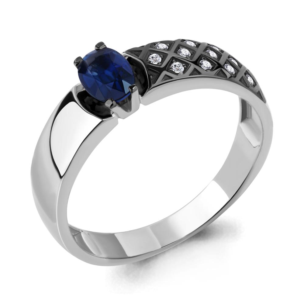 Кольцо декоративное Aquamarine, белое золото 585 проба, вставка бриллиант (Aquamarine, Россия)