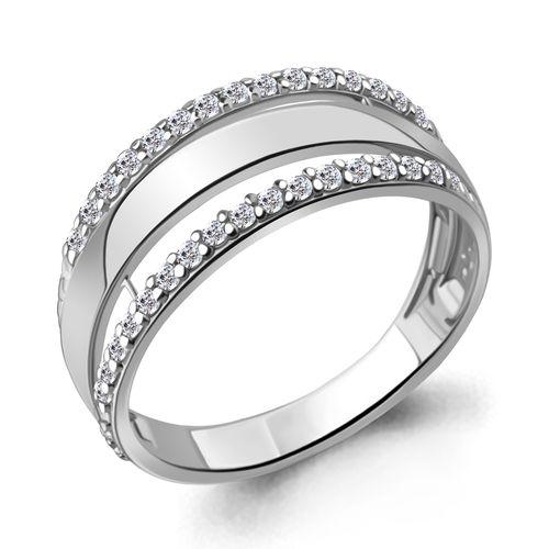 Кольцо декоративное Aquamarine,  серебро 925 проба, вставка фианит (Aquamarine, Россия)